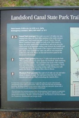 Landsford Canal State Park Trails Marker image. Click for full size.