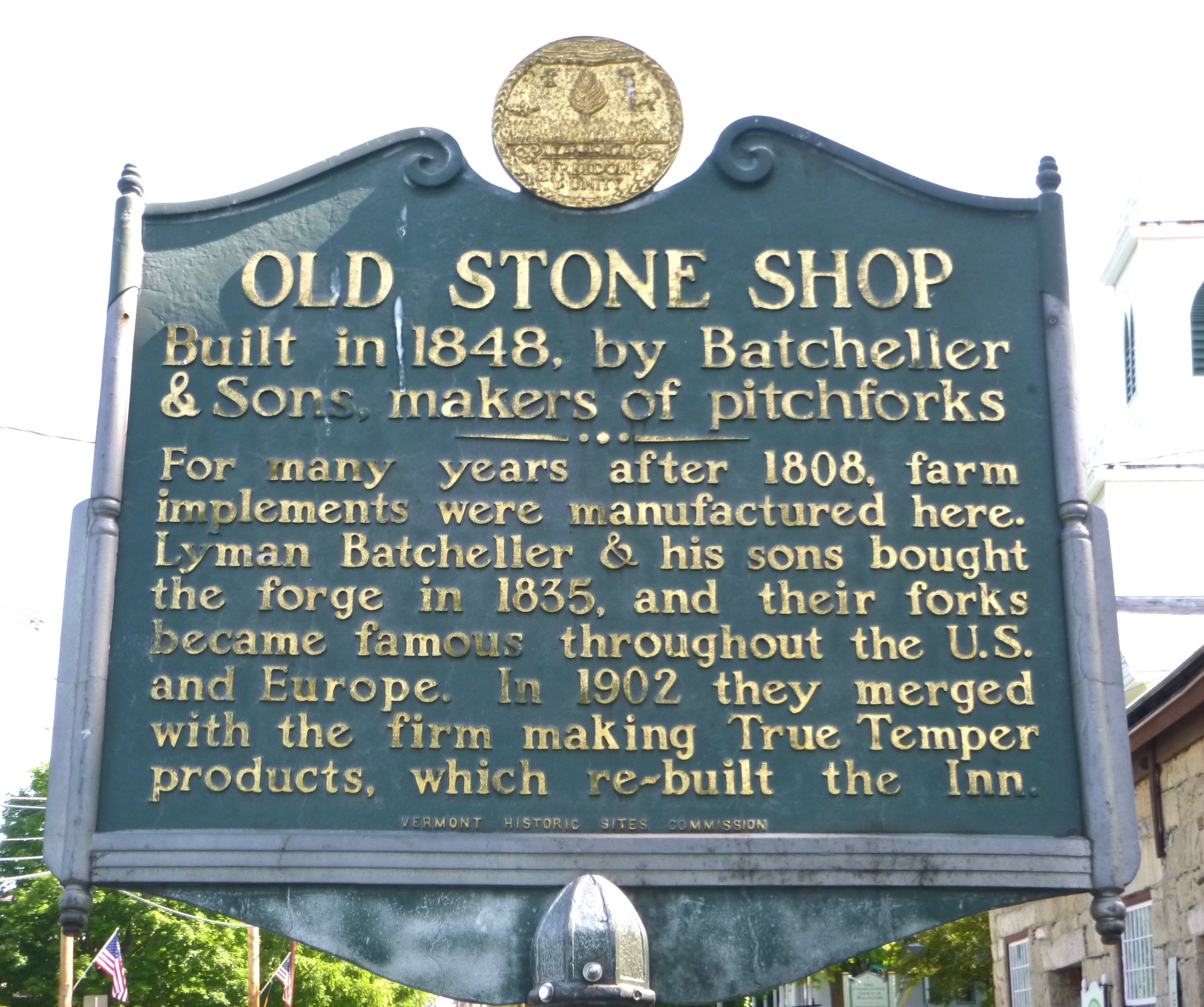 Old Stone Shop Marker