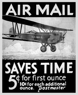 Early Airmail Poster image. Click for full size.