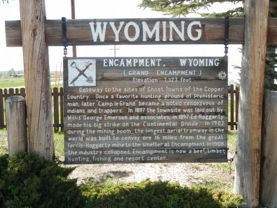 Encampment, Wyoming Marker image. Click for full size.