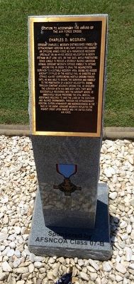 Award of Air Force Cross to Charles D. McGrath Marker image. Click for full size.