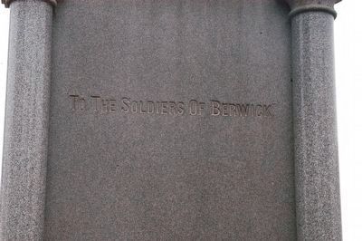 Berwick Maine War Memorial (rear) image. Click for full size.