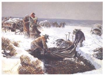 Martin Handcart Burial by Clark Kelly Price image. Click for full size.
