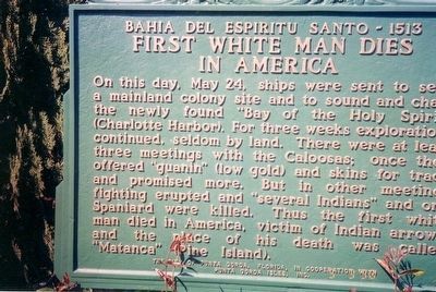 First White Man Dies in America Marker image. Click for full size.