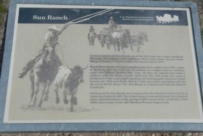 Sun Ranch Marker. Click for full size. Sun Ranch Marker image. Click for full size.