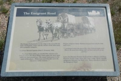 The Emigrant Road Marker. Click for full size. The Emigrant Road Marker image. Click for full size.