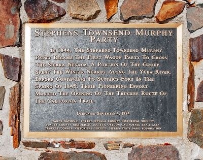 Stephens-Townsend-Murphy Party Marker. Click for full size. Stephens-Townsend-Murphy Party Marker image. Click for full size.