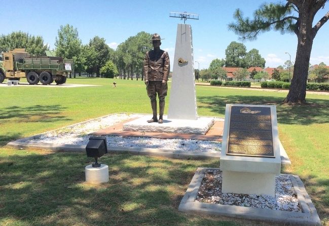 Sergeant Pilots statue and marker. image. Click for full size.