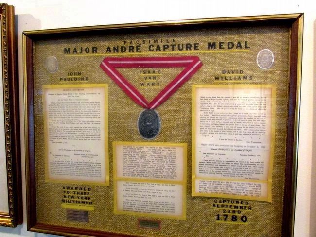 Major André Capture Medal. Click for full size. Major André Capture Medal image. Click for full size.