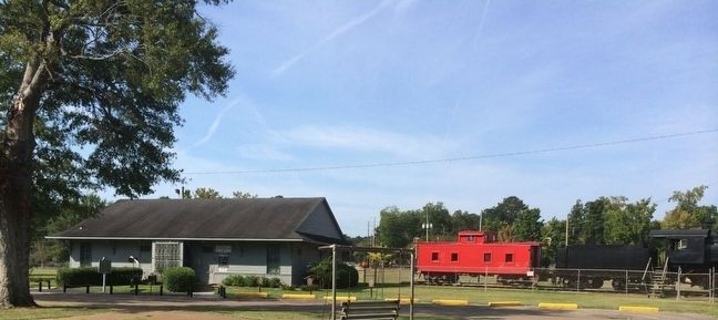Jimmie Rodgers Museum and a steam era train. Click for full size. Jimmie Rodgers Museum and a steam era train image. Click for full size.