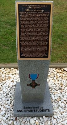 Award of Air Force Cross to Dennis M. Richardson Marker image. Click for full size.
