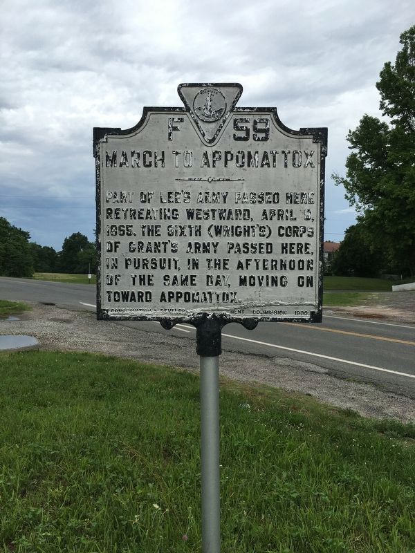 March to Appomattox Marker image. Click for full size.