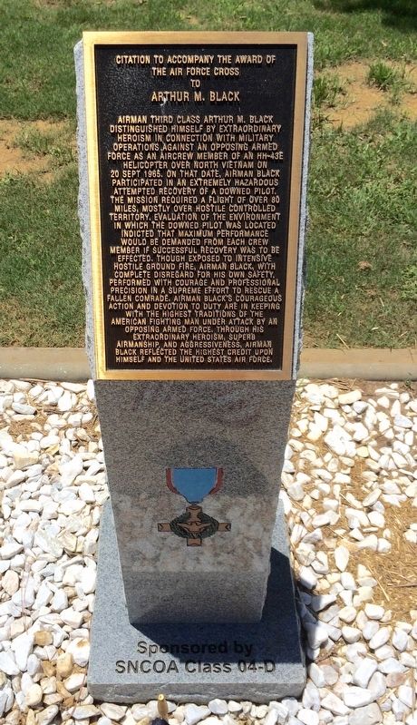Award of Air Force Cross to Arthur N. Black Marker. Click for full size. Award of Air Force Cross to Arthur N. Black Marker image. Click for full size.