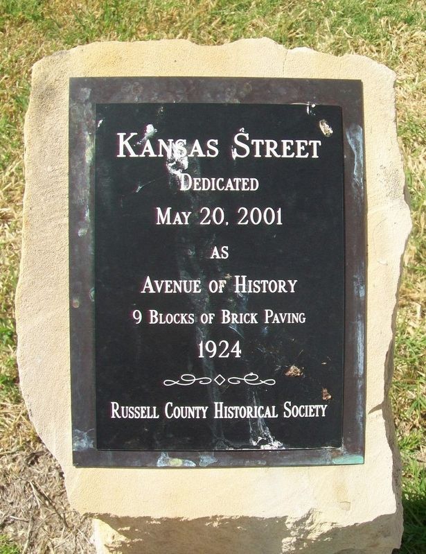 Kansas Street Marker image. Click for full size.