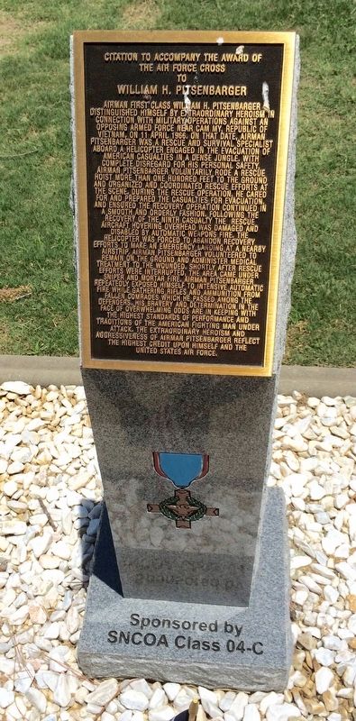 Award of Air Force Cross to William H. Pitsenbarger Marker image. Click for full size.