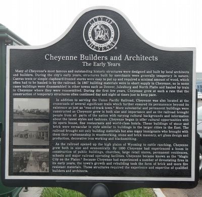 Cheyenne Builders and Architects Marker image. Click for full size.