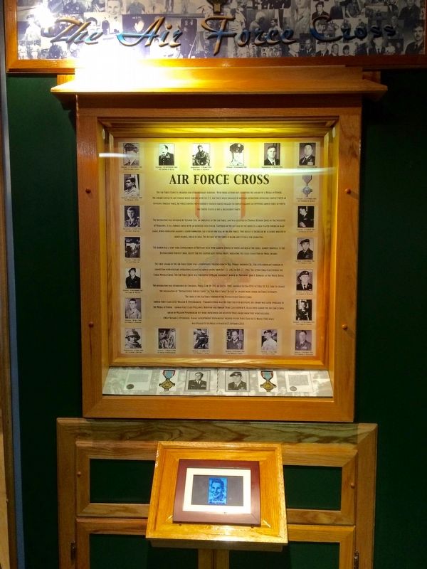 AF Cross exhibit located at nearby Enlisted Heritage Hall. image. Click for full size.