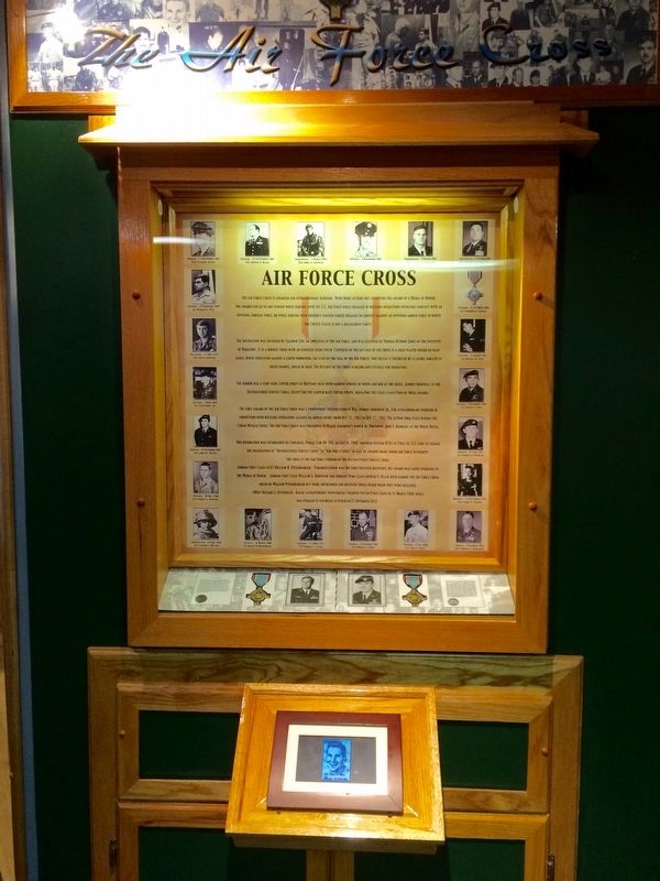 AF Cross exhibit located at nearby Enlisted Heritage Hall.. Click for full size. AF Cross exhibit located at nearby Enlisted Heritage Hall. image. Click for full size.