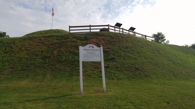 Abner Doubleday Marker. Click for full size. Abner Doubleday Marker image. Click for full size.