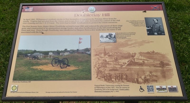 Doubleday Hill Marker. Click for full size. Doubleday Hill Marker image. Click for full size.