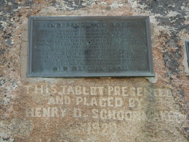 Independence Rock Marker image. Click for full size.