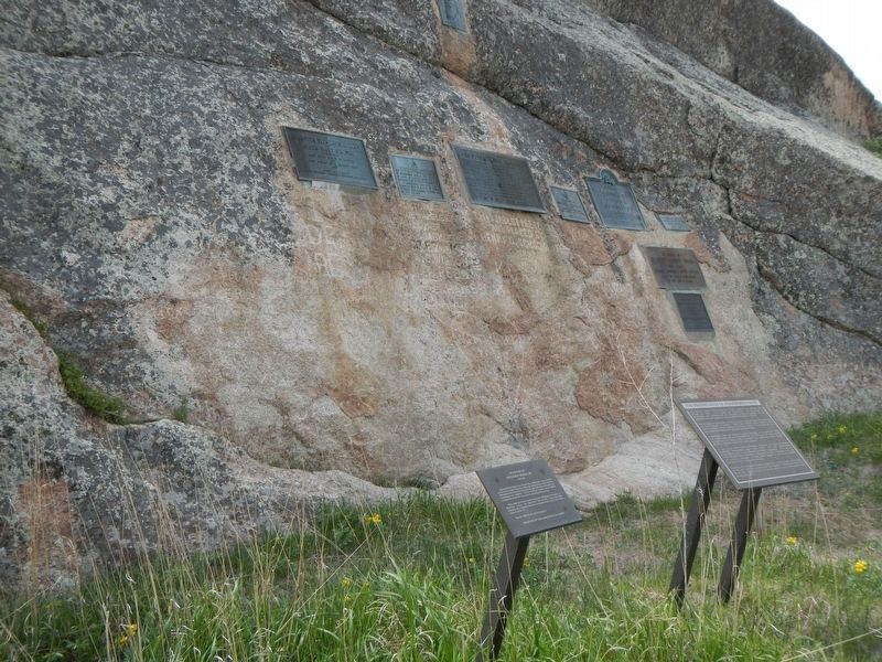 The Preservation of Independence Rock Marker. Click for full size. The Preservation of Independence Rock Marker image. Click for full size.