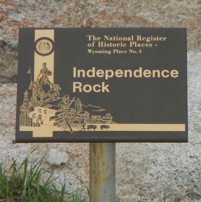 Independence Rock image. Click for full size.