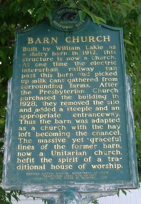 Barn Church Marker image. Click for full size.