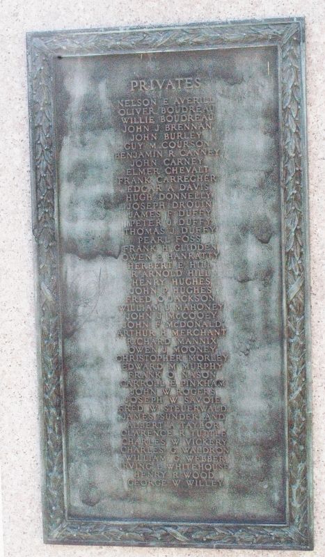 Dover NH Spanish American War Memorial/USS Maine Memorial Marker image. Click for full size.