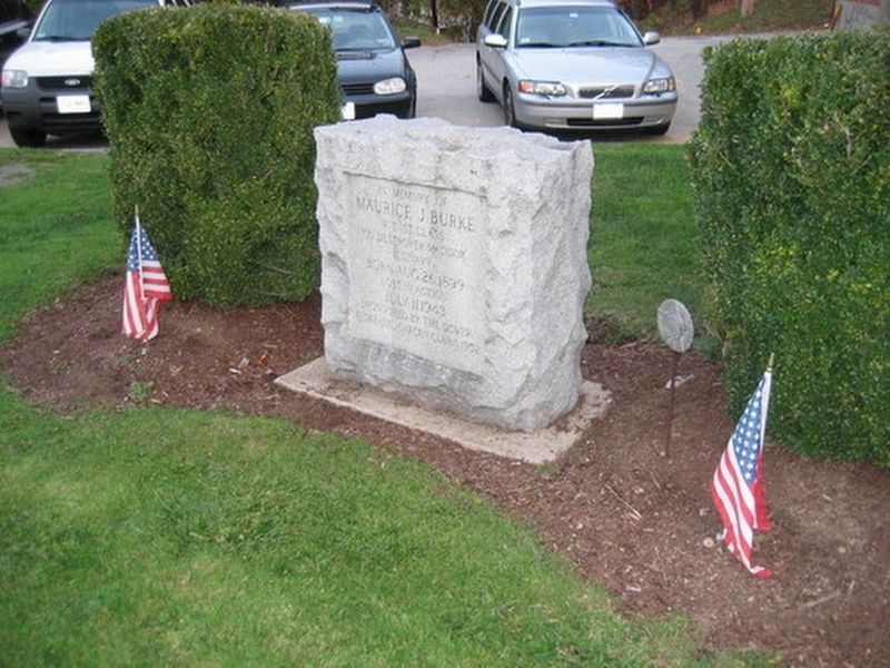 Maurice J. Burke Memorial Marker image. Click for full size.