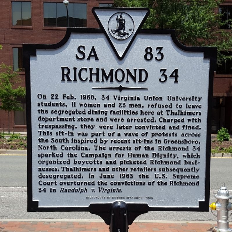 Richmond 34 Marker image. Click for full size.