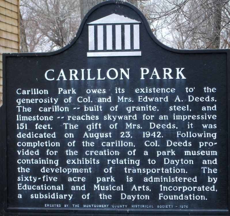 Carillon Park Marker. Click for full size. Carillon Park Marker image. Click for full size.