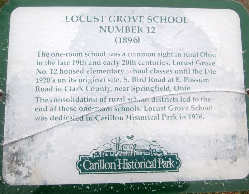 Locust Grove School Marker image. Click for full size.