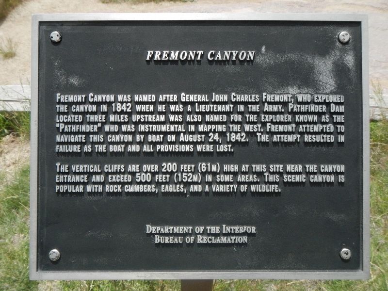 Fremont Canyon Marker image. Click for full size.