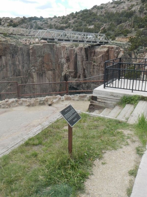 Fremont Canyon Marker. Click for full size. Fremont Canyon Marker image. Click for full size.
