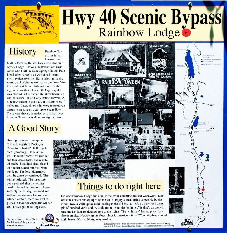 Rainbow Lodge Marker image. Click for full size.