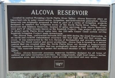 Alcova Reservoir Marker image. Click for full size.