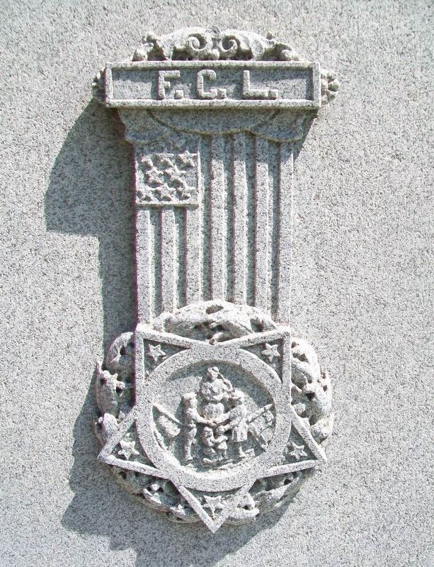 Civil War Memorial L.G.A.R. Emblem image. Click for full size.