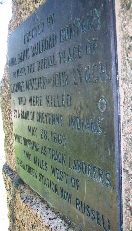 Alexander McKeefer and John Lynch Marker. Click for full size. Alexander McKeefer and John Lynch Marker image. Click for full size.
