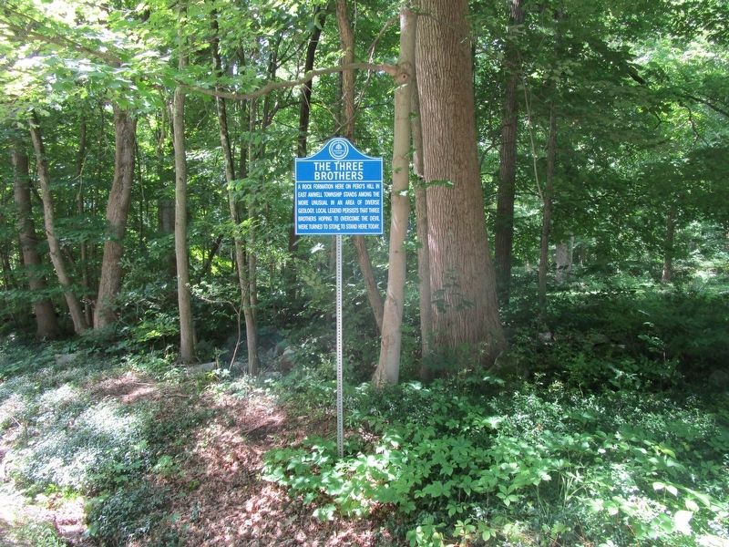 The Three Brothers Marker. Click for full size. The Three Brothers Marker image. Click for full size.