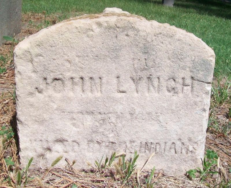 John Lynch Grave Marker image. Click for full size.