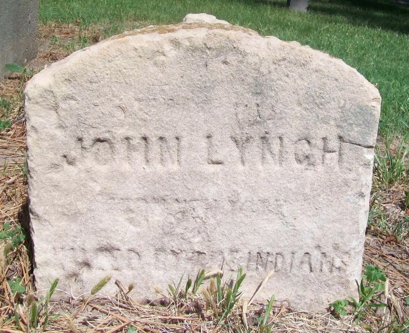 John Lynch Grave Marker. Click for full size. John Lynch Grave Marker image. Click for full size.