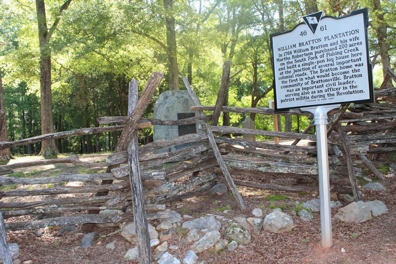 William Bratton Plantation/Battle of Huck's Defeat Marker image. Click for full size.