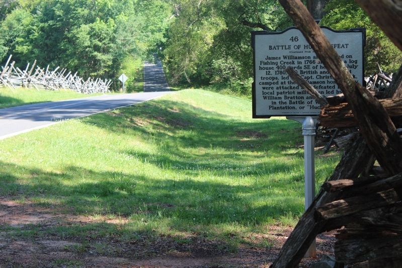 William Bratton Plantation/Battle of Huck's Defeat Marker image. Click for full size.