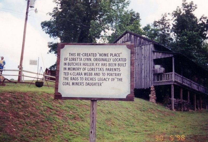 Home Place of Loretta Lynn Marker image. Click for full size.