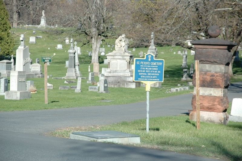 St. Peter's Cemetery & Marker image. Click for full size.