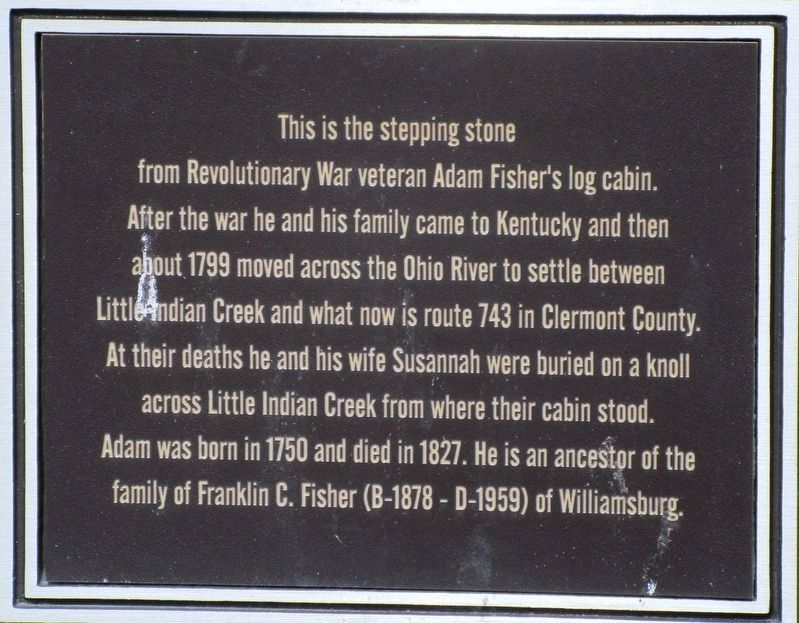 Stepping Stone Marker. Click for full size. Stepping Stone Marker image. Click for full size.