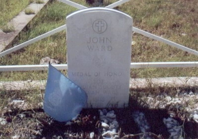John Ward grave marker image. Click for full size.