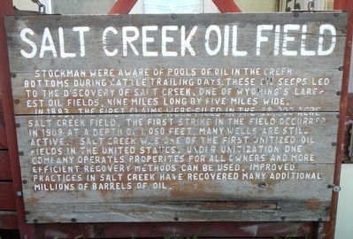 Salt Creek Oil Field Marker image. Click for full size.