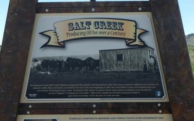 Salt Creek Oil Field Marker, top panel image. Click for full size.